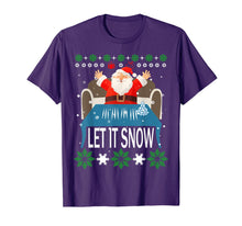 Load image into Gallery viewer, Let it Snow Cocaine Santa Funny Christmas T-Shirt-1267261
