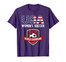 Load image into Gallery viewer, USA World Champions 2019 Tee United States 2019 Soccer Gift T-Shirt 447708

