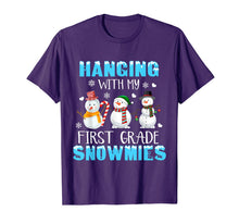 Load image into Gallery viewer, Funny shirts V-neck Tank top Hoodie sweatshirt usa uk au ca gifts for Hanging With My First grade Snowmies Snowman Teacher Xmas T-Shirt 1085816
