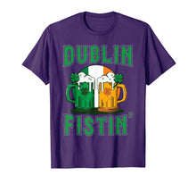 Load image into Gallery viewer, Dublin Fistin' Beer Shamrock Ireland Flag St Patricks Day TShirt683054
