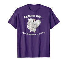 Load image into Gallery viewer, Funny shirts V-neck Tank top Hoodie sweatshirt usa uk au ca gifts for Squirrel Excuse Me Your BirdFeeder Is Empty T-Shirt 123456
