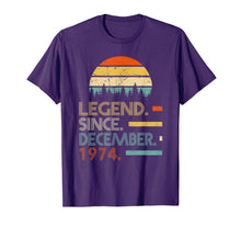 Load image into Gallery viewer, Legend Since December 1974 45th Birthday Gift 45 Year Old T-Shirt-1416975
