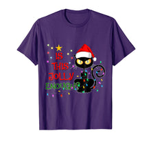 Load image into Gallery viewer, Funny shirts V-neck Tank top Hoodie sweatshirt usa uk au ca gifts for Black Cat Christmas Tree Is This Jolly Enough Cat Light Gift T-Shirt 1161210
