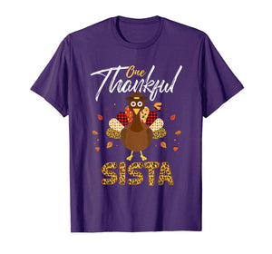 Funny shirts V-neck Tank top Hoodie sweatshirt usa uk au ca gifts for One Thankful Sista Sister Turkey Thanksgiving Family gift T-Shirt 1179995