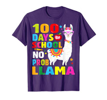 Load image into Gallery viewer, 100 Days of School Shirt No Probllama Llama 100th day T-Shirt-966397
