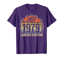 Load image into Gallery viewer, Born July 1979 Limited Edition Bday Gifts 40th Birthday T-Shirt 52563
