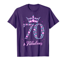 Load image into Gallery viewer, 70 years old &amp; Fabulous Funny Womens 70th Birthday Gifts T-Shirt-354860
