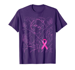 Pink Art for Breast Cancer Awareness Month T-Shirt