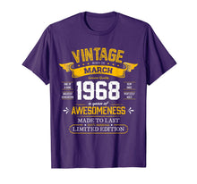 Load image into Gallery viewer, Best of 1968 Vintage 52nd Gift Retro March 1968 Birthday T-Shirt-4010031
