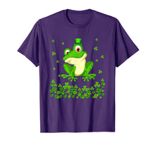 Load image into Gallery viewer, Funny Frog St Patricks Day Shirt Women Irish Frog T-Shirt-922046
