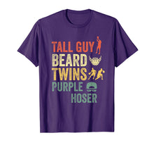 Load image into Gallery viewer, Perfect gift for kids dude-TALL GUY BEARD TWINS PURPLE HOSER T-Shirt-446879
