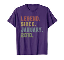 Load image into Gallery viewer, Legend Since January 2010 10th Birthday 10 Years Old Gifts T-Shirt-3194170
