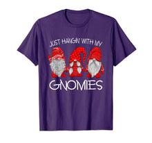 Load image into Gallery viewer, Funny shirts V-neck Tank top Hoodie sweatshirt usa uk au ca gifts for Three Gnomes In Red - Just Hangin' with my Gnomies Christmas T-Shirt 1085327
