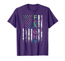 Load image into Gallery viewer, Metastatic Breast Cancer Awareness American Flag Gifts T-Shirt

