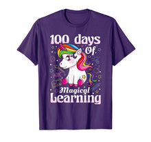 Load image into Gallery viewer, 100th Day of School Unicorn T Shirt Girls 100 Days of School T-Shirt-872386
