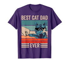 Load image into Gallery viewer, Vintage Best Cat Dad Ever Bump Fist father&#39;s day Gifts T-Shirt-339323

