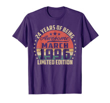 Load image into Gallery viewer, Vintage March 1996 24 Year Old Bday Gifts 24th Birthday TShirt955864
