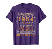 Load image into Gallery viewer, November 1954 Shirt 65 Years Old 65th Birthday Gift Him Her T-Shirt

