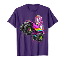 Load image into Gallery viewer, Monster Truck Unicorn Birthday Party Monster Truck Girl Gift TShirt145379
