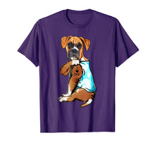 Load image into Gallery viewer, Funny Boxer Dog I Love Dad Tattoo Boxer Lover Gift T-Shirt-1679553
