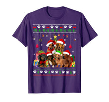 Load image into Gallery viewer, Funny shirts V-neck Tank top Hoodie sweatshirt usa uk au ca gifts for Dachshund Christmas Ugly Sweater Style Dog Xmas Gift T-Shirt 472580
