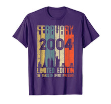 Load image into Gallery viewer, February 2004 T Shirt 16 Year Old Shirt 2004 Birthday Gift T-Shirt-743774
