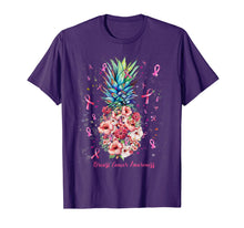 Load image into Gallery viewer, Pineapple BREAST CANCER AWARENESS Yellow Ribbon T-Shirt
