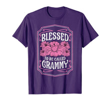 Load image into Gallery viewer, Blessed To Be Called Grammy Cute Floral Christmas Gifts T-Shirt-3159722
