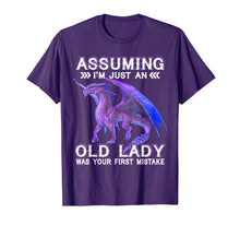 Load image into Gallery viewer, Assuming I&#39;m just an Old Lady Was Your First Mistake TShirt 511593
