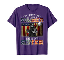 Load image into Gallery viewer, She Is Not Just A Soldier She Is My Sister T-Shirt
