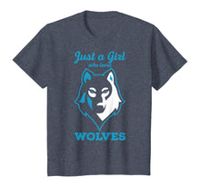 Load image into Gallery viewer, Wolves Tshirt - Just a Girl who Loves Wolves T-Shirt
