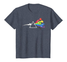 Load image into Gallery viewer, The TShirt Wall Prism Refraction Pink Rainbow Poke Floyd Mon T-Shirt
