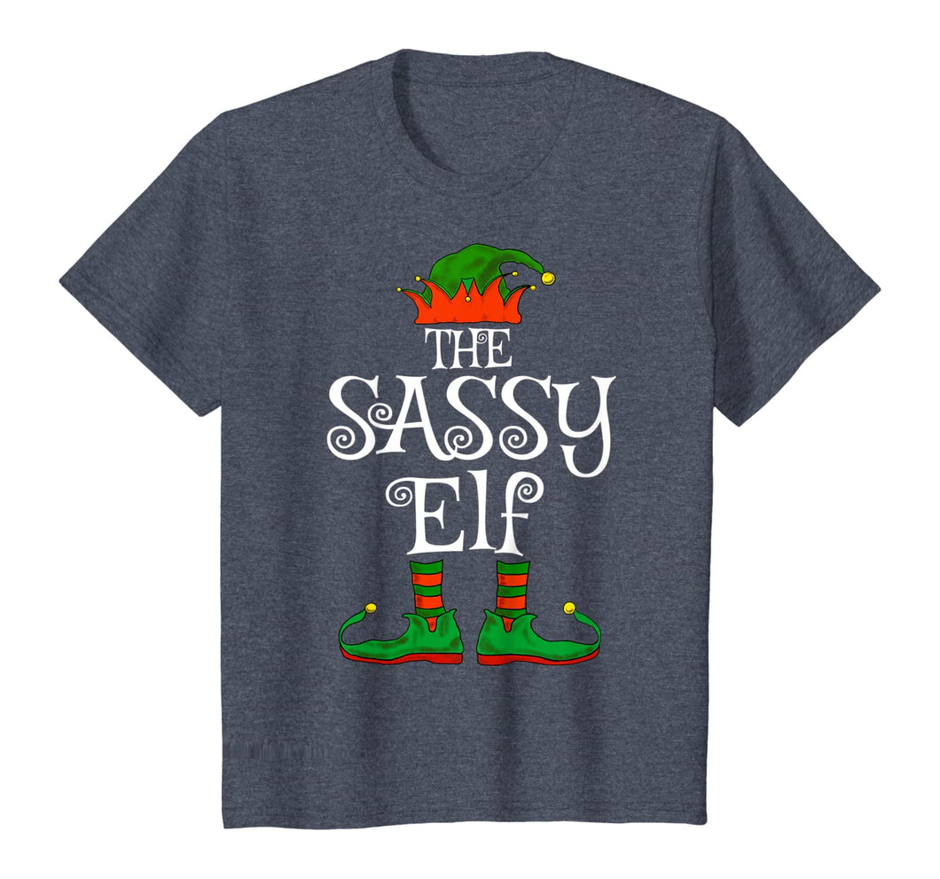 The Sassy Elf Family Matching Funny Christmas Gift Women T-Shirt