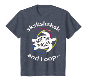SkSkSk and i oop funny meme vintage apparel gift Distressed T-Shirt