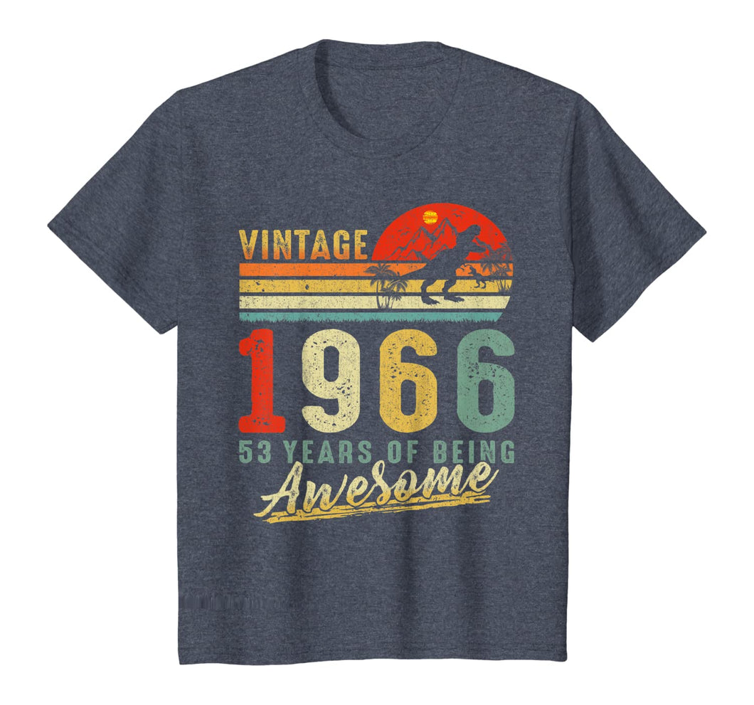 Vintage Retro 1966 53rd Birthday Gifts 53 Years Old Awesome T-Shirt