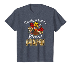 Thankful Grateful Blessed Mimi Turkey Thanksgiving T-Shirt