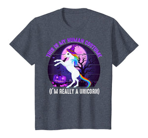 This is My Human Costume-Funny Unicorn Halloween  T-Shirt