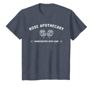 Rose Apothecary Tshirt Handcrafted With Care Gift Tee Shirt