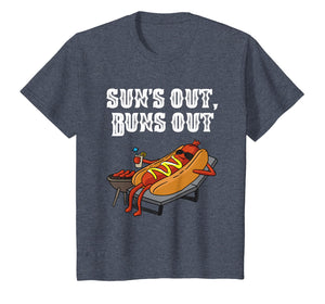 Suns Out Buns Out T-Shirt Funny Hot Dog Tee Food Lover Gift