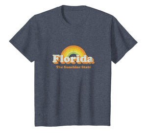 Retro Florida T Shirt Vintage 70s Rainbow Tee Design