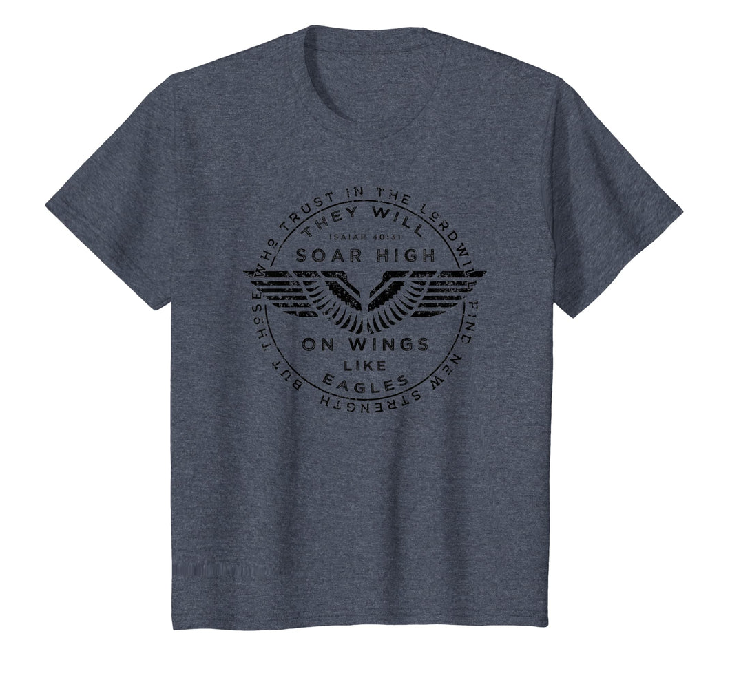Soar On Wings Like Eagles Mens Christian T-shirt