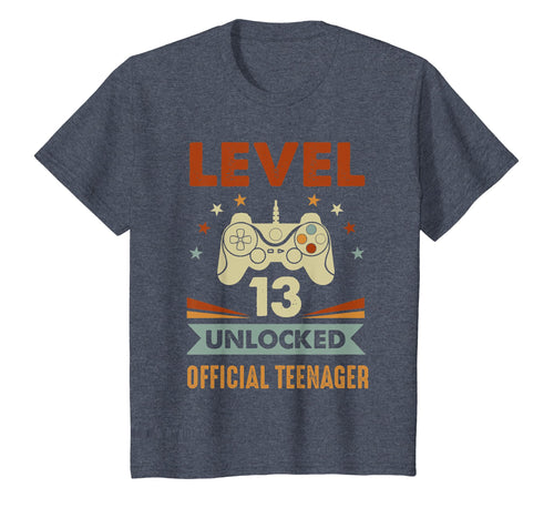 Official Teenager 13th Birthday T-Shirt Level 13 Unlocked
