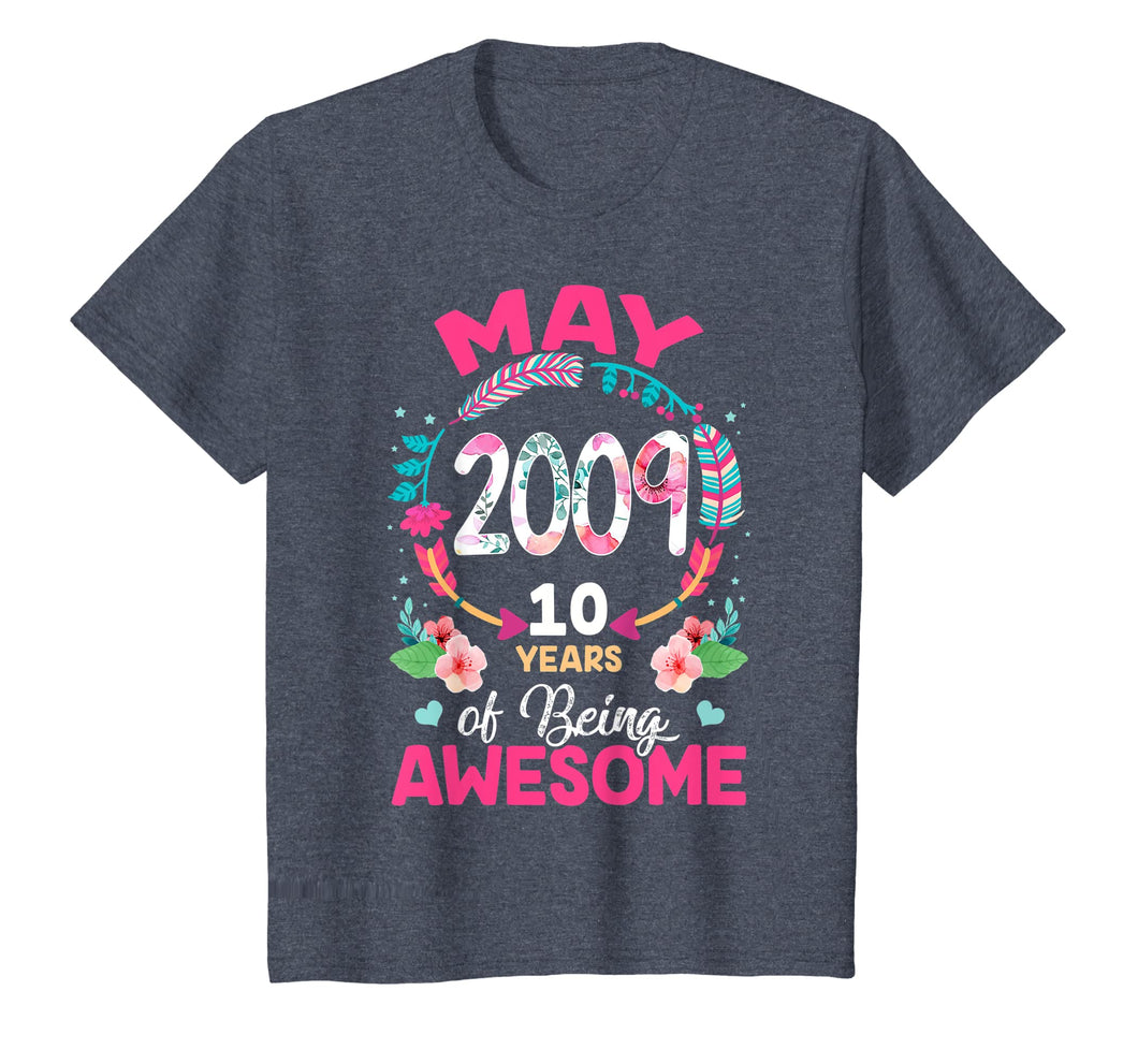 May 2009 T-Shirt 2009 Birthday Gifts Floral T-Shirt