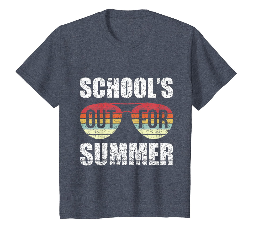 Retro Last Day Of School Schools Out For Summer Teacher Gift T-Shirt