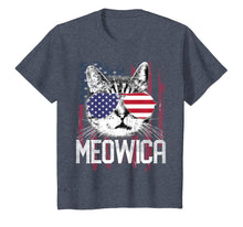 Load image into Gallery viewer, MEOWICA 4th of July T-Shirt America Cat USA Flag Patriotic
