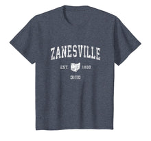 Load image into Gallery viewer, Zanesville Ohio OH Vintage Athletic Sports Design T-Shirt
