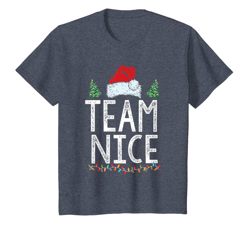 Team Nice Funny Couple Matching Outfit Team Naughty T-Shirt