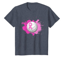 Load image into Gallery viewer, Volleyball Pink Ribbon Breast Cancer Awareness Gifts T-Shirt
