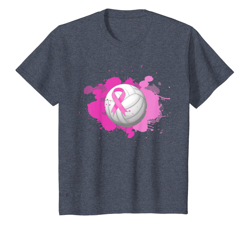 Volleyball Pink Ribbon Breast Cancer Awareness Gifts T-Shirt