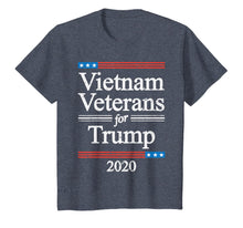 Load image into Gallery viewer, Vietnam Veterans For Trump 2020 USA Flag Republican GOP Gift T-Shirt
